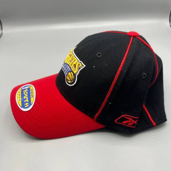 Vintage Philadelphia 76ers Hat Youth Boys Black Reebok Stretch Fitted Cap New - Picture 2 of 8